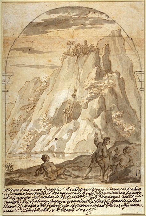 ghezzi_pier leone_der heilige benedikt n'seiner grotte bei subiaco